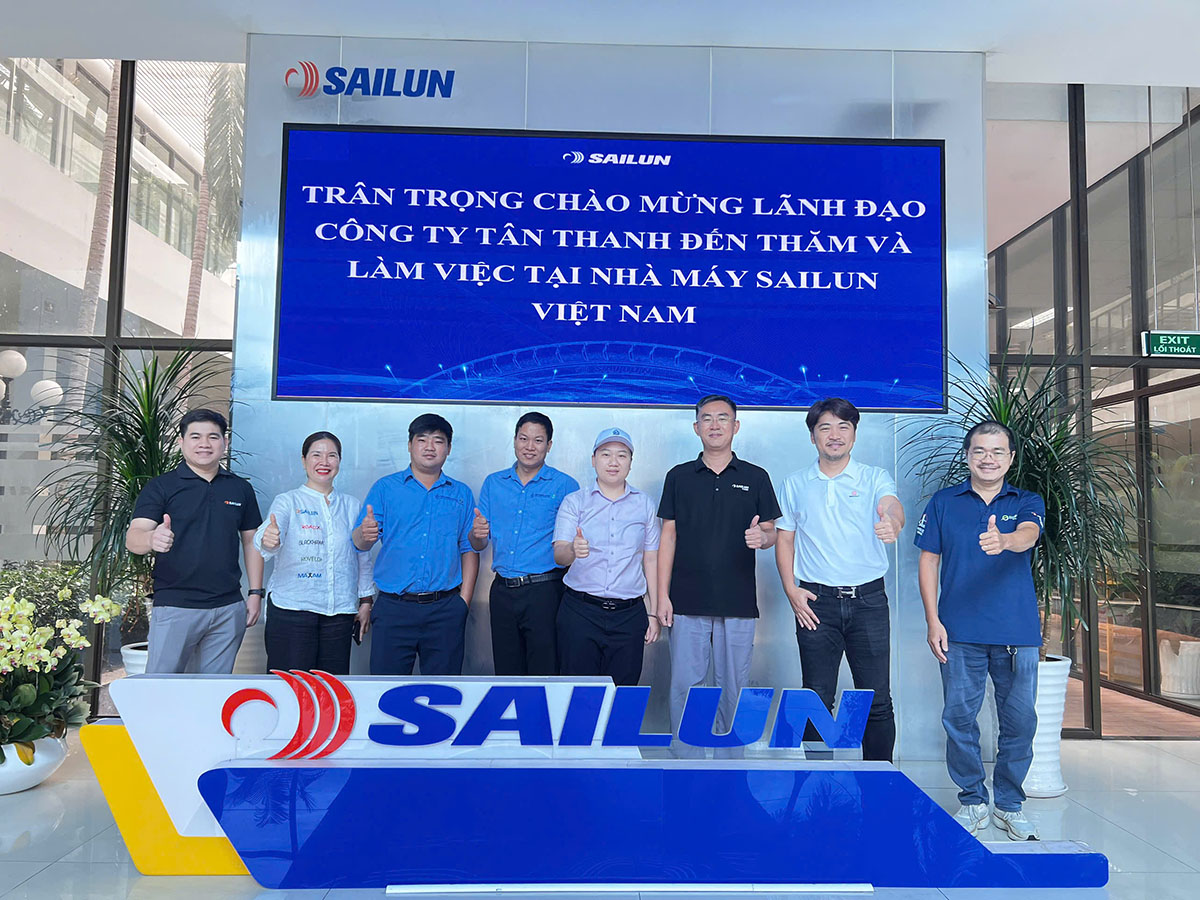 Công ty Tân Thanh Container thăm và làm việc tại nhà máy lốp xe Sailun Việt Nam